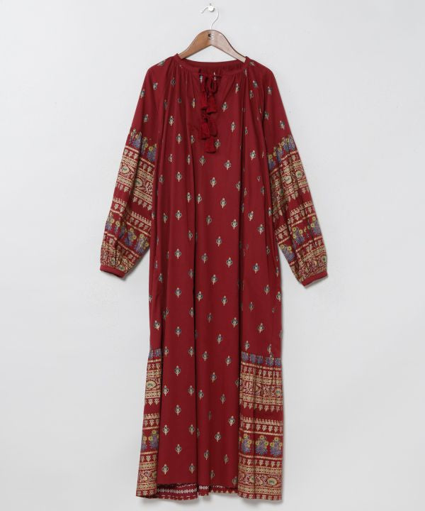 Indian Market Glitter Print Dress