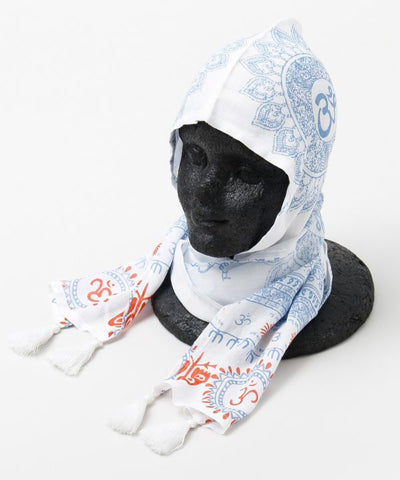 Om UV Protection Hooded Stole by AMINA - Ametsuchi
