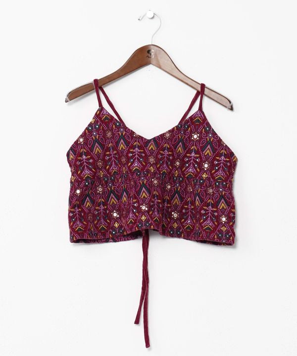 Bold Embroidered Camisole Top