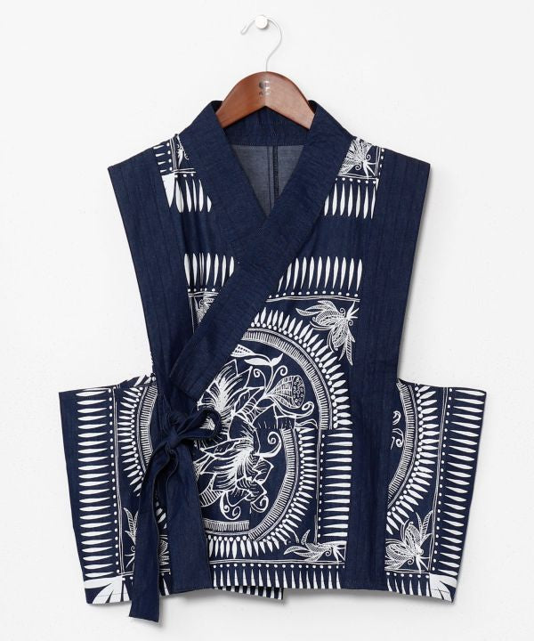 Rompi Bohemian Warna Indigo