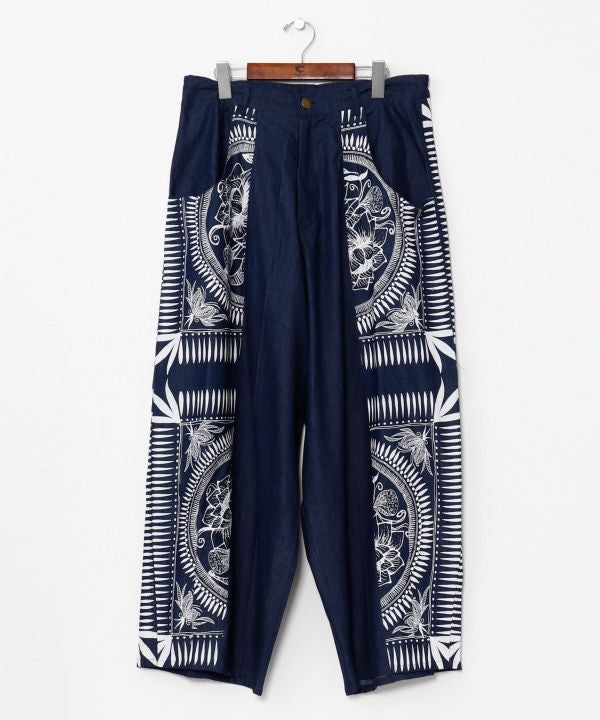 Indigo Color Wide Leg Pants Pants & Shorts by AMINA - Ametsuchi