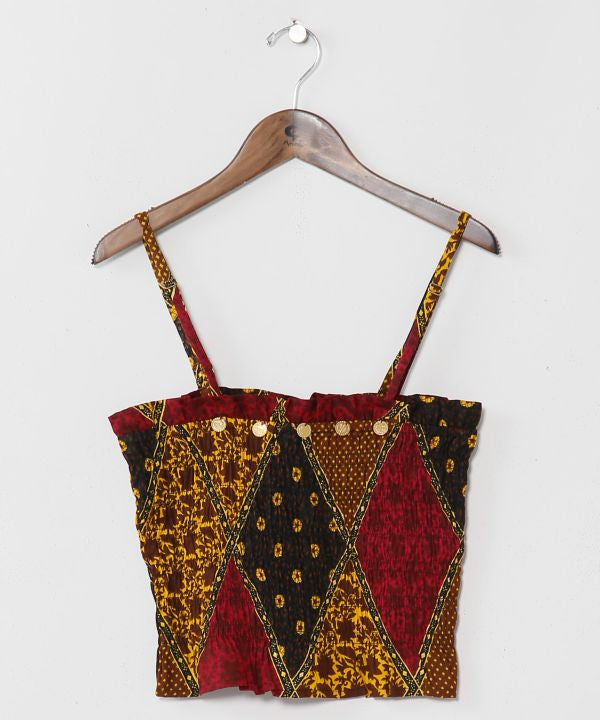 Check Pattern Tube Camisole by AMINA - Ametsuchi