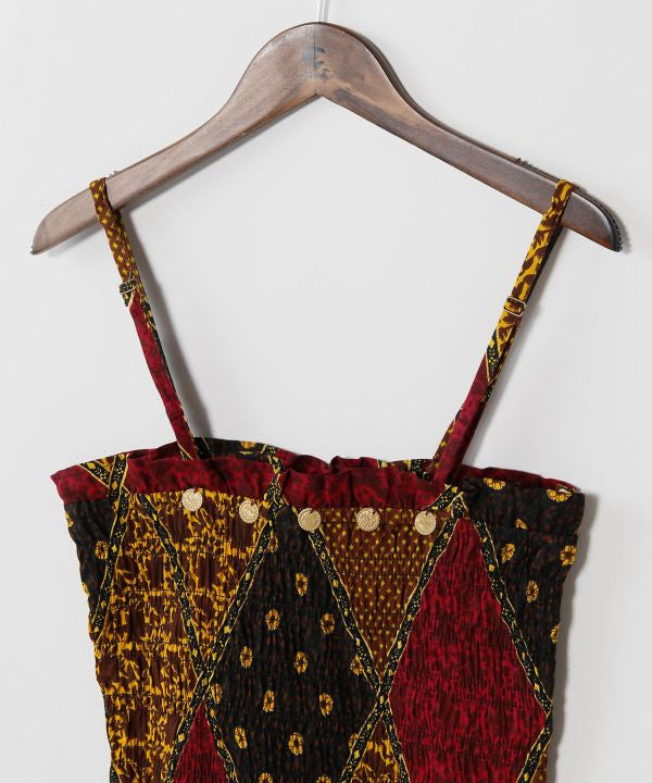Check Pattern Tube Camisole by AMINA - Ametsuchi