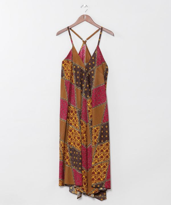 Check Patchwork Rayon Dress