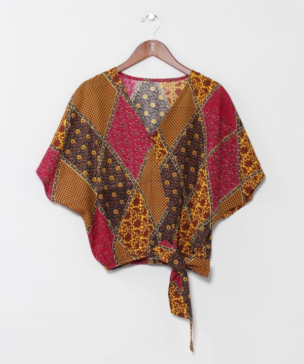 Check Patchwork Lightweight Top