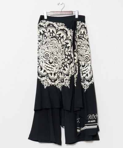 Barong Print Wrap Pants by AMINA - Ametsuchi