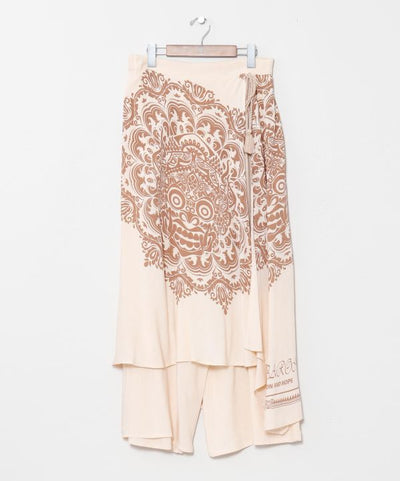 Barong Print Wrap Pants by AMINA - Ametsuchi