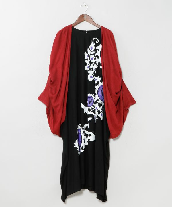 Uzbek Suzani Floral Dress Cardigan Set