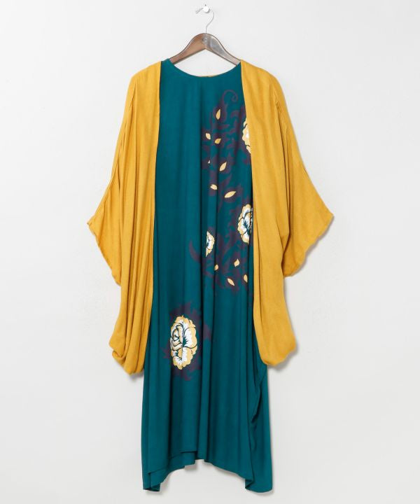 Uzbek Suzani Floral Dress Cardigan Set