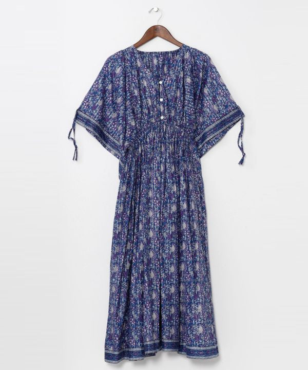 Indian Cotton Floral Dress Dresses by AMINA - Ametsuchi