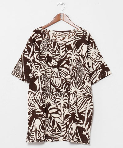 Jungle Animal Camo Top by AMINA - Ametsuchi