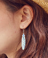 景泰藍靈感盾形耳環