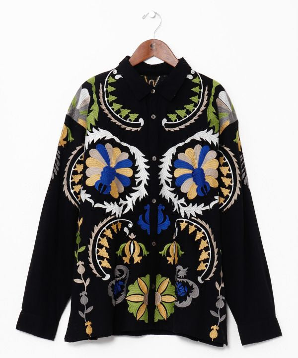 Statement Embroidery Bohemian Style Shirt