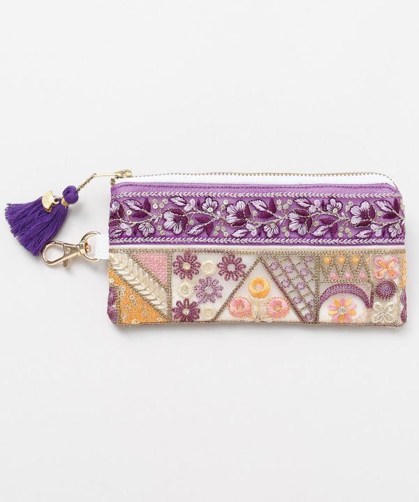 Zardozi Embroidered Strap Pouch
