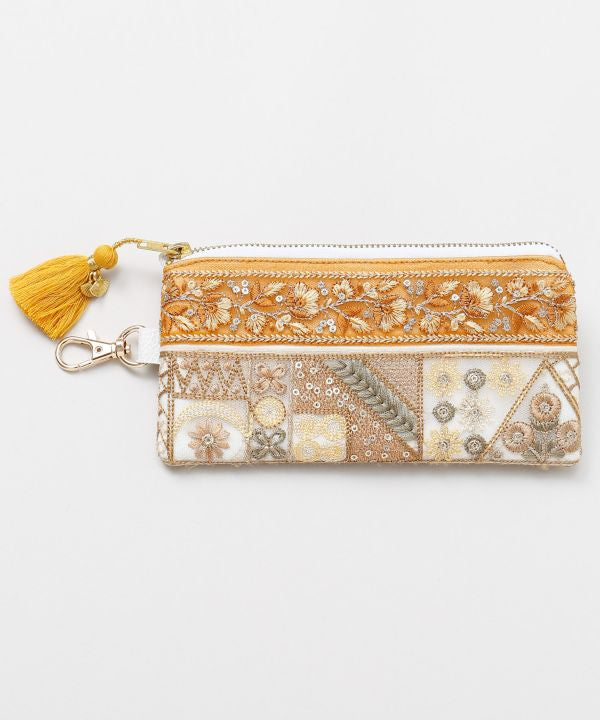 Zardozi Embroidered Strap Pouch
