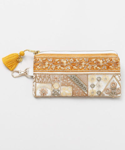 Zardozi Embroidered Strap Pouch