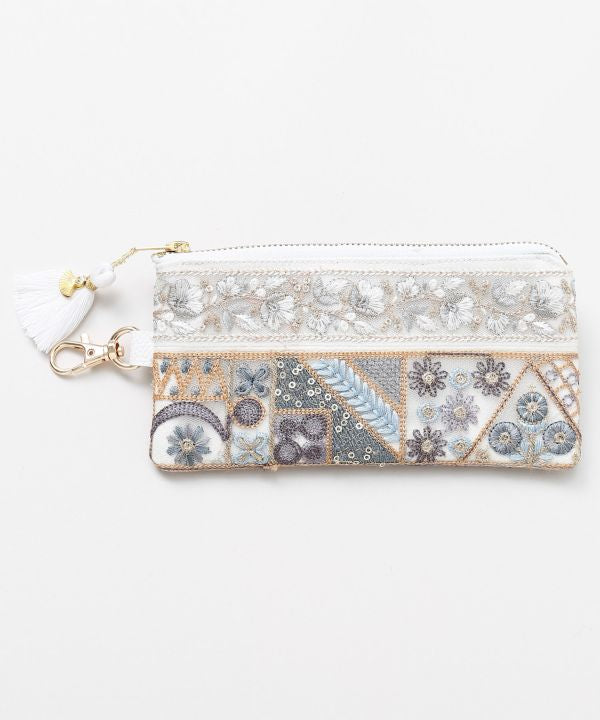 Zardozi Embroidered Strap Pouch