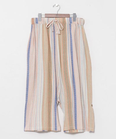 Festival Color Cotton Cropped Harem Pants