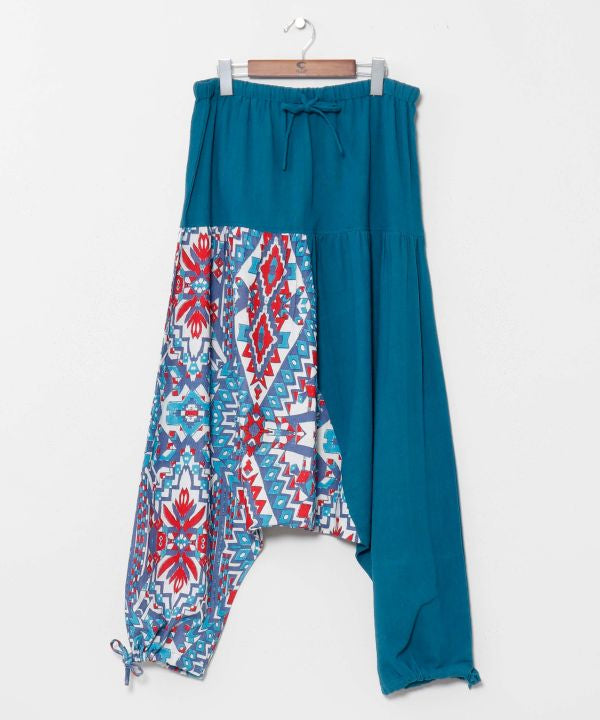 Geometric Pattern Harem Pants by AMINA - Ametsuchi