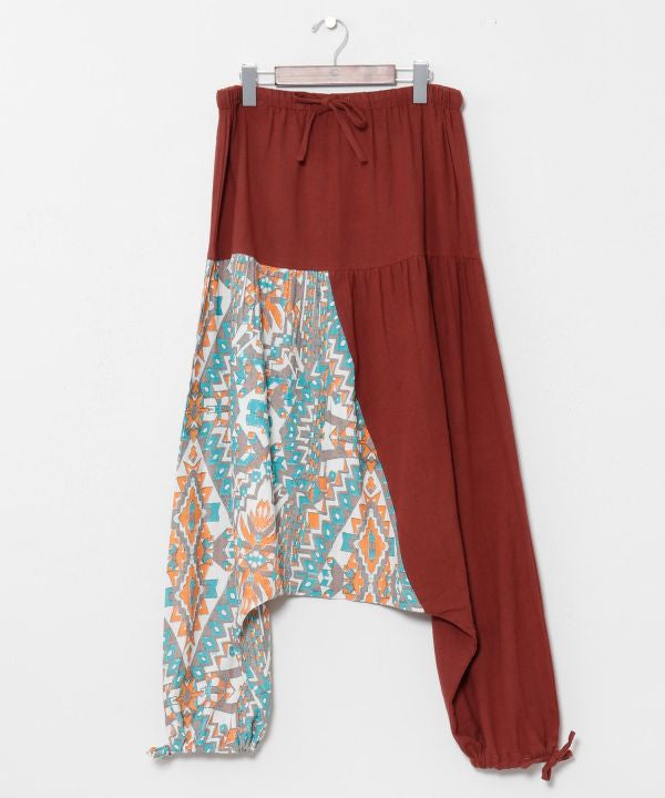 Geometric Pattern Harem Pants