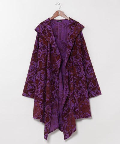 Botanical Relaxed Silhouette Cardigan by AMINA - Ametsuchi