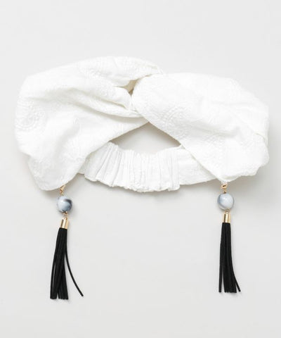 Indian Turban Tassel Headband by AMINA - Ametsuchi