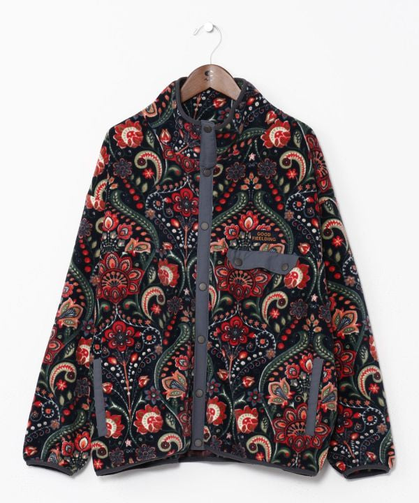 Amina x grn Ethnic Pattern Fleece Jacket
