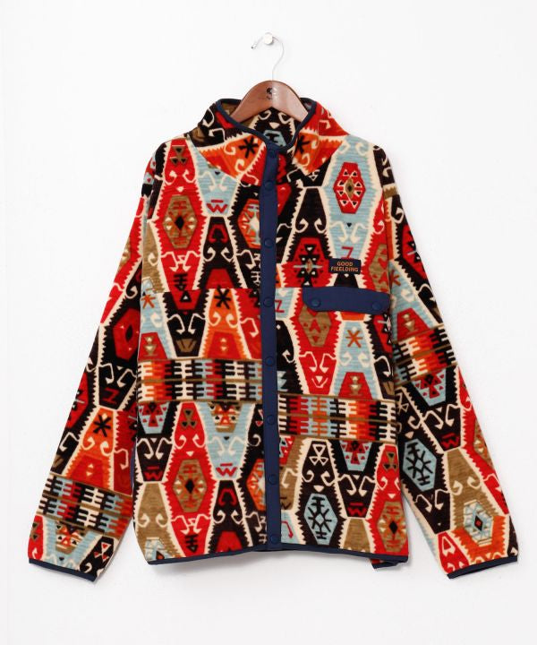 Amina x grn Ethnic Pattern Fleece Jacket for Men