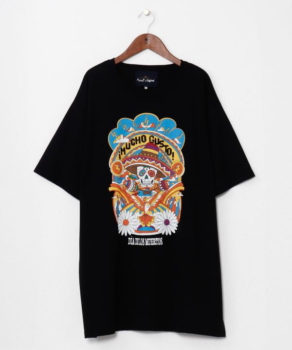 Calavera Print T-Shirt by AMINA - Ametsuchi
