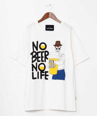 Beer Calavera T-Shirt by AMINA - Ametsuchi
