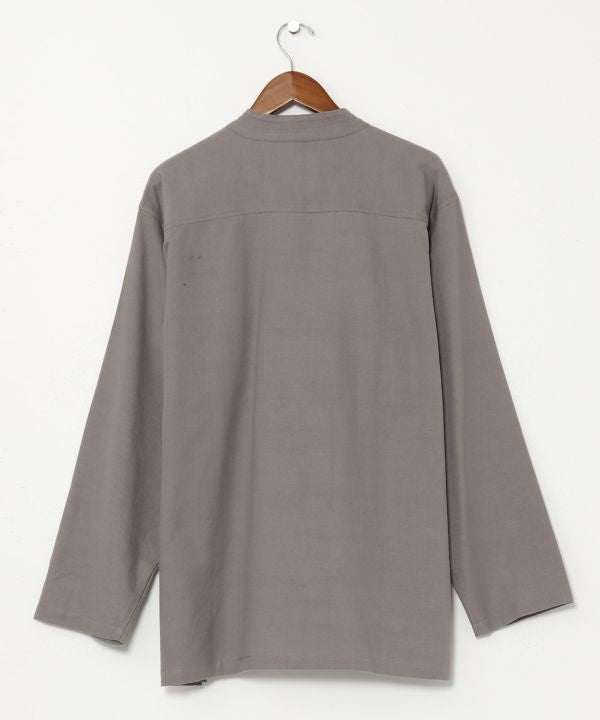 Nepalese Cotton Stand Collar Shirt - L