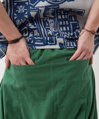 Light Cotton Harem Pants by AMINA - Ametsuchi
