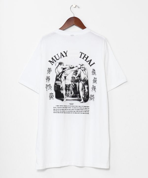 Muay Thai Print T-Shirt by AMINA - Ametsuchi
