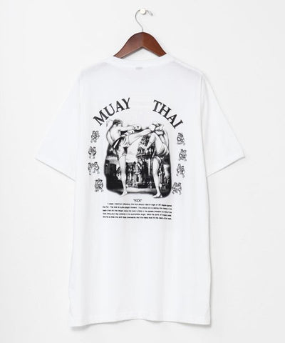 Muay Thai Print T-Shirt by AMINA - Ametsuchi