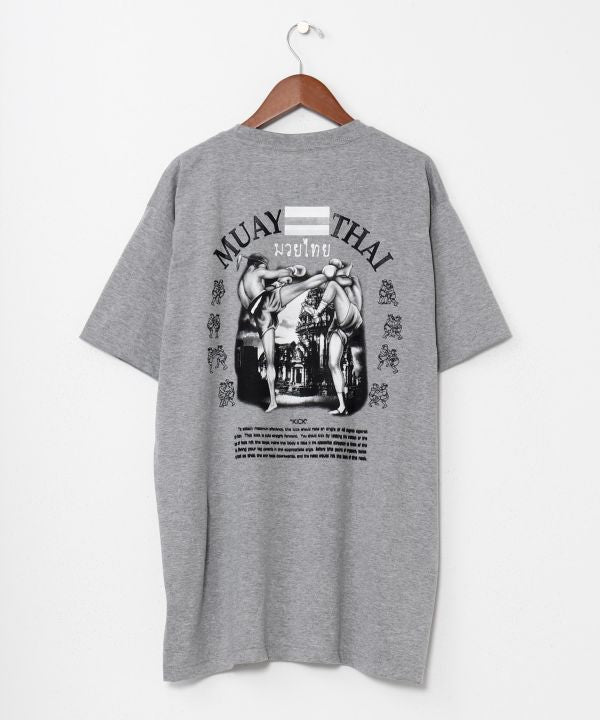 Muay Thai Print T-Shirt by AMINA - Ametsuchi