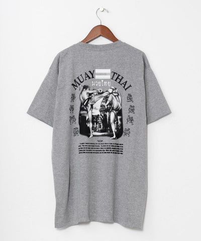 Muay Thai Print T-Shirt by AMINA - Ametsuchi