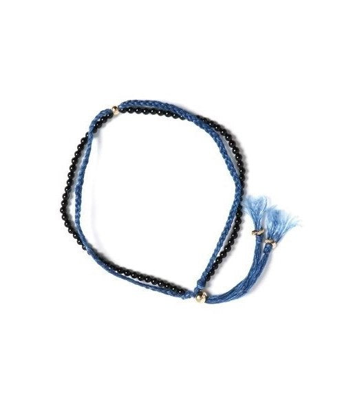 INDIGO Dye Hemp Cotton Strings Anklet
