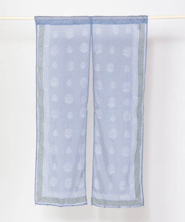 KOTA DORIA Fabric Sheer NOREN Door Curtain Curtains by AMINA - Ametsuchi