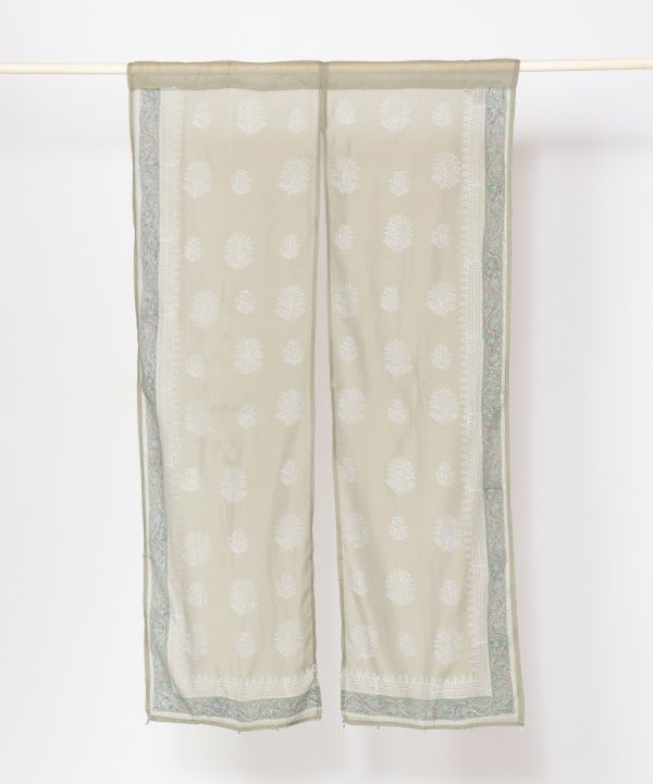 KOTA DORIA Fabric Sheer NOREN Door Curtain Curtains by AMINA - Ametsuchi