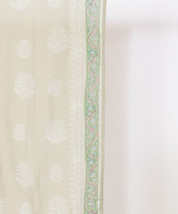 KOTA DORIA Fabric Sheer NOREN Door Curtain Curtains by AMINA - Ametsuchi