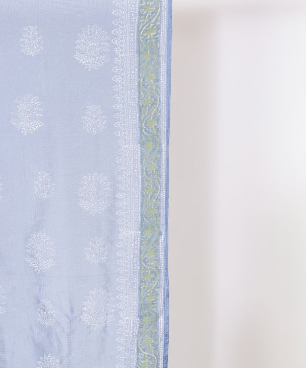 KOTA DORIA Fabric Sheer NOREN Door Curtain Curtains by AMINA - Ametsuchi