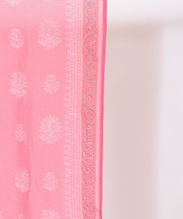 KOTA DORIA Fabric Sheer NOREN Door Curtain Curtains by AMINA - Ametsuchi