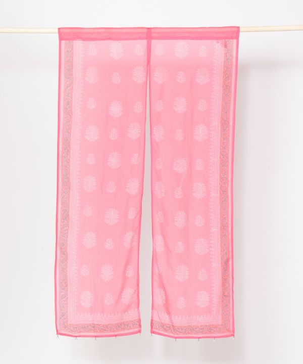 KOTA DORIA Fabric Sheer NOREN Door Curtain Curtains by AMINA - Ametsuchi
