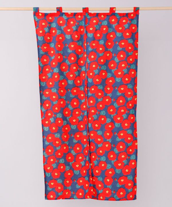 Cortina de puerta japonesa flor NOREN