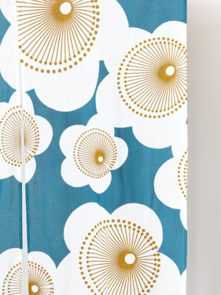 Cortina de puerta japonesa flor NOREN