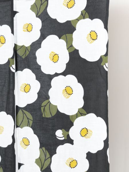 Cortina de puerta japonesa flor NOREN
