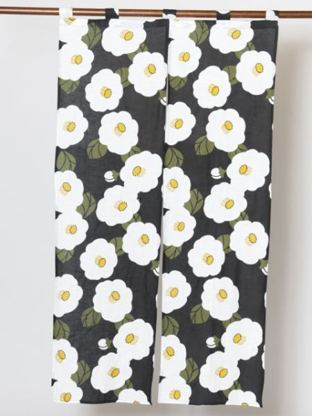 Cortina de puerta japonesa flor NOREN