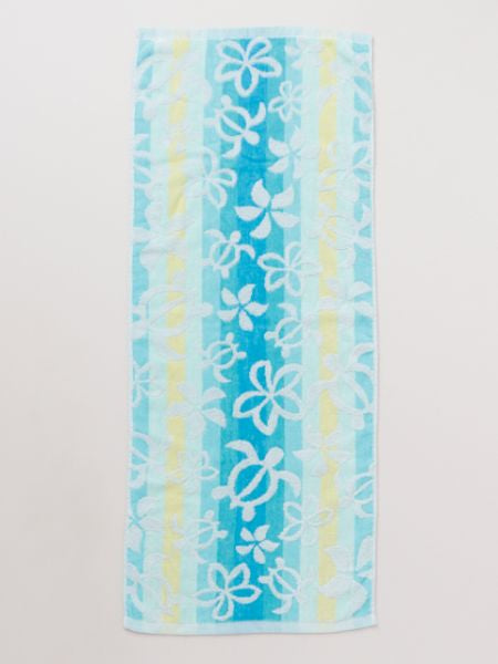 Plumeria Honu Face Towel
