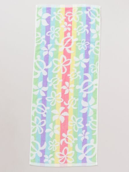 Plumeria Honu Face Towel