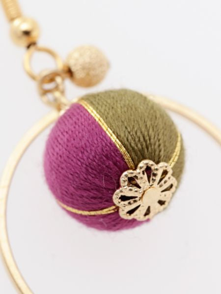 重ね手鞠ピアス